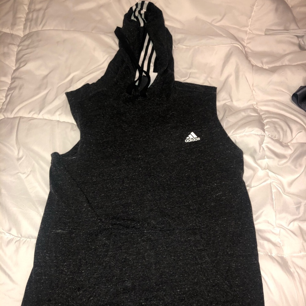 Adidas cut off sweatshirt